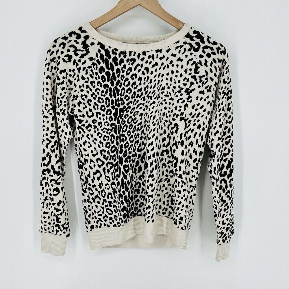 Chaser Leopard Pullover Sweater Size Small NWT
